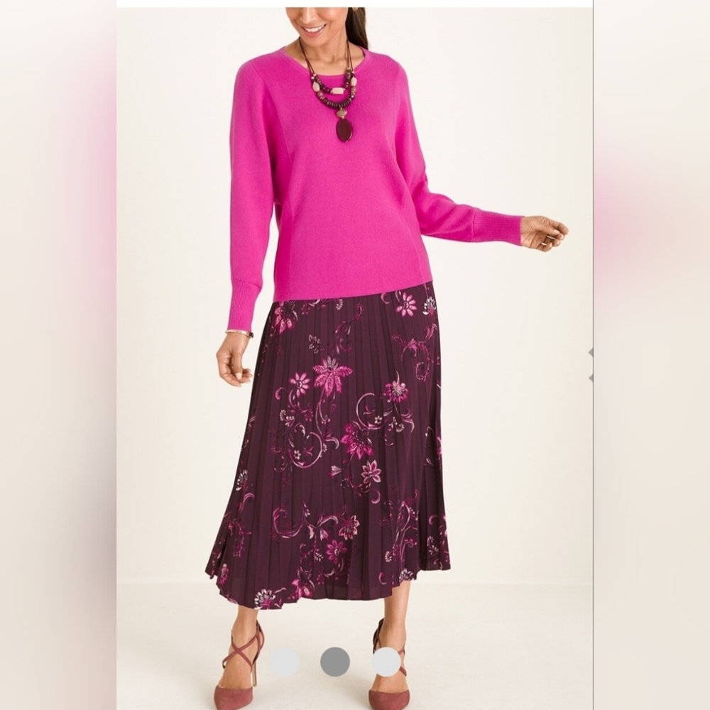 Chico - Women pleated skirt Size 10 - Picture 1 of 3